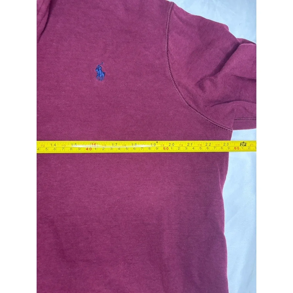Polo Ralph Lauren Performance 1/4 Zip Wicking Pullover Men's Large‎ Maroon Golf